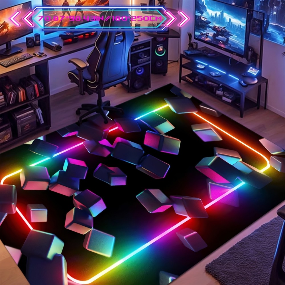 Esports Gaming Cafe - Alas Gaming VIKAMA Desain Warna-warni, Karpet