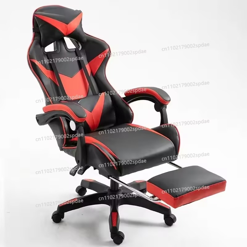 Esports Gaming Cafe - # Kursi gaming dengan sandaran kaki,