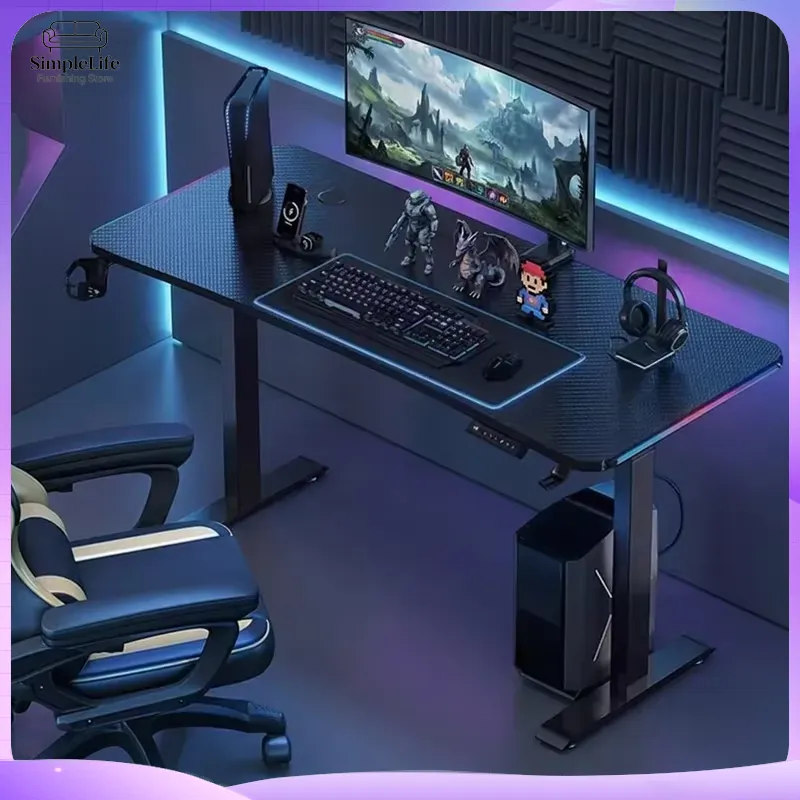 Esports Gaming School - Meja Gaming Elektrik Mewah dengan Pengaturan