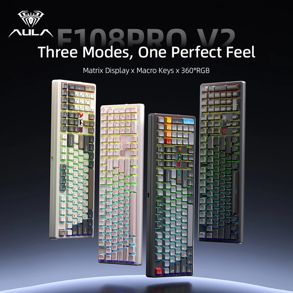 Esports Gaming Uk - AULA F108 Pro V2 Keyboard Mekanik