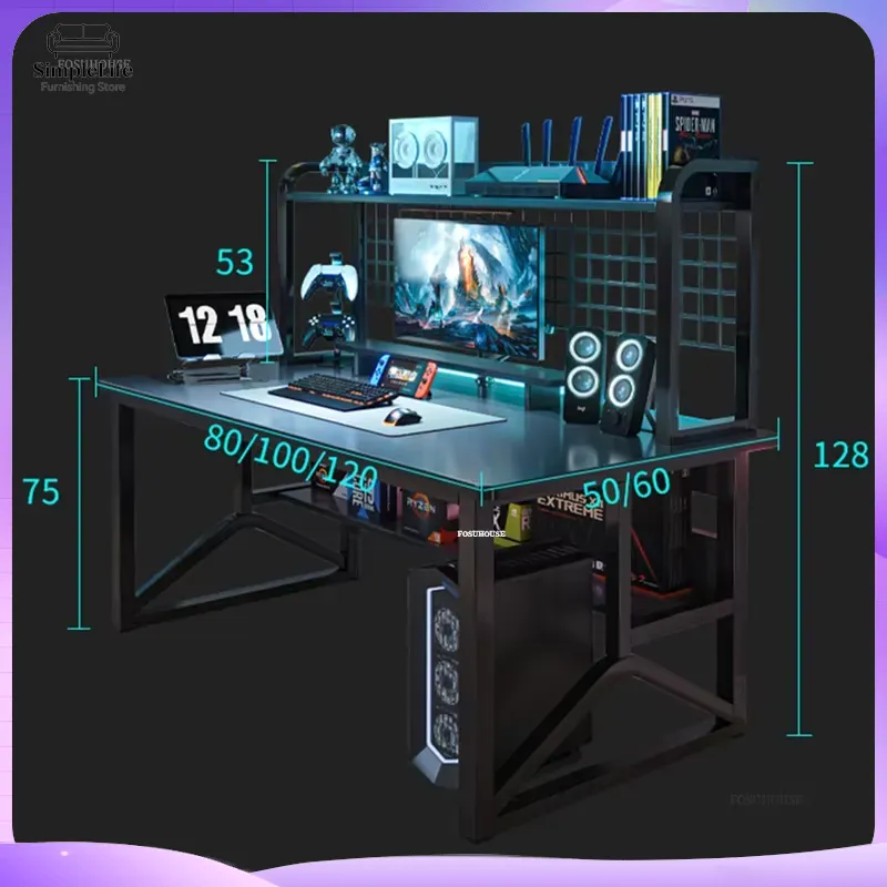 Esports Gaming School - Meja Komputer Nordik untuk Gaming, Esports,