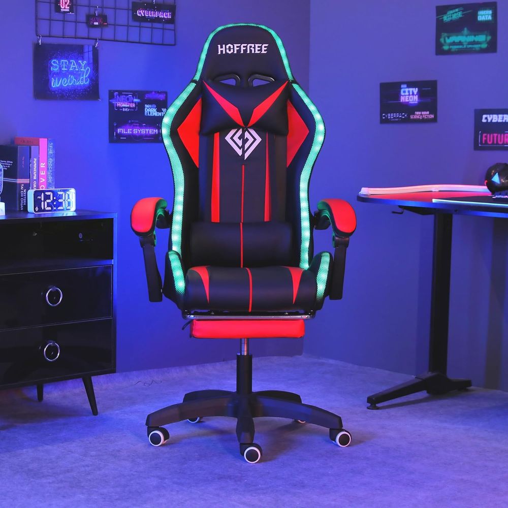 Kursi Gaming RGB dengan Speake - Rgb Gaming Chair ulasan dan harga