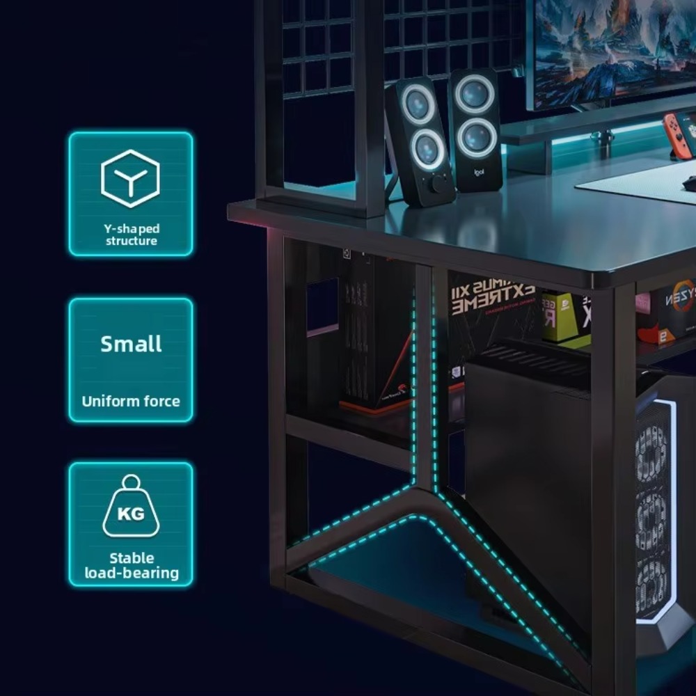 Meja Gaming Esports Modern Tah - Esports Gaming School ulasan dan harga