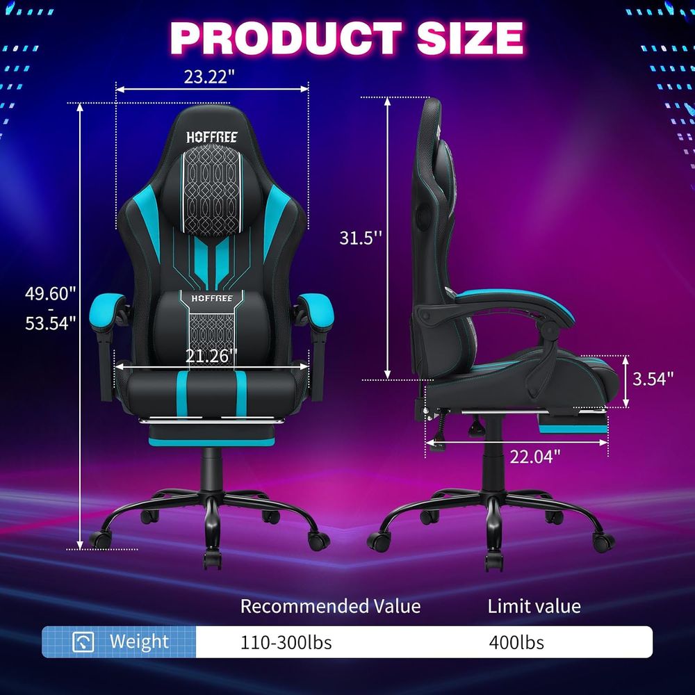 Kursi Gaming dengan Lampu LED, - Rgb Gaming Chair ulasan dan harga