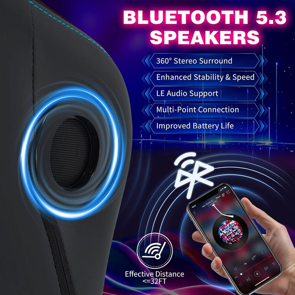 Kursi Gaming dengan Lampu LED, - Rgb Gaming Chair ulasan dan harga