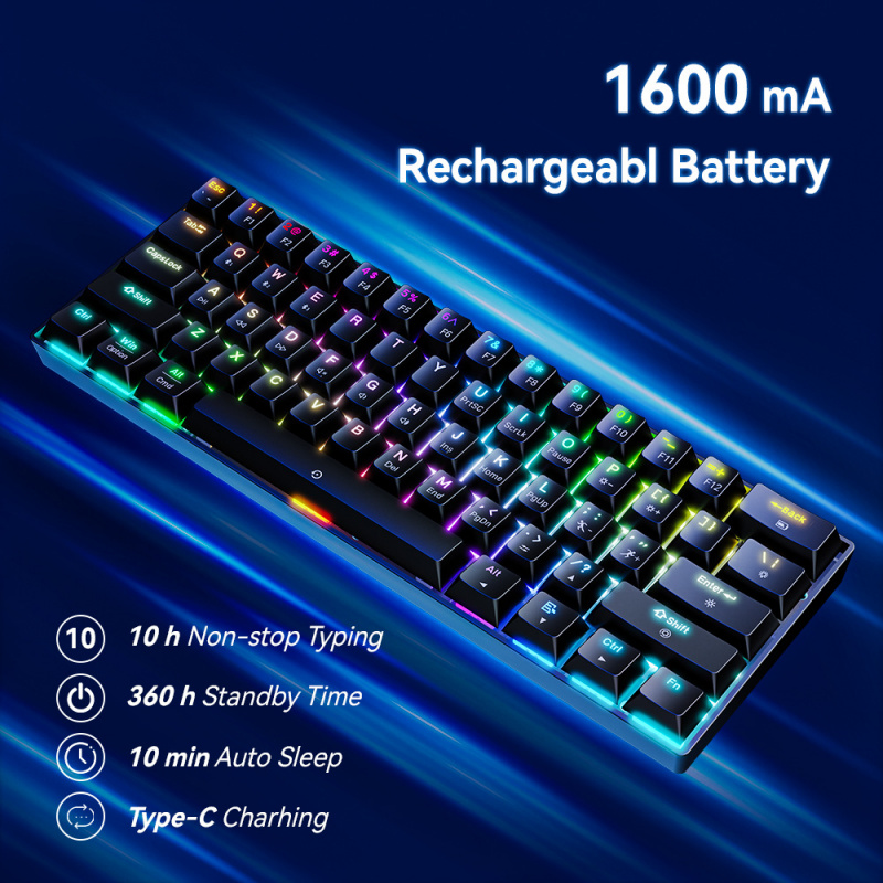 Keyboard Mekanik Tiga Mode Blu - Esports Gaming Uk ulasan dan harga