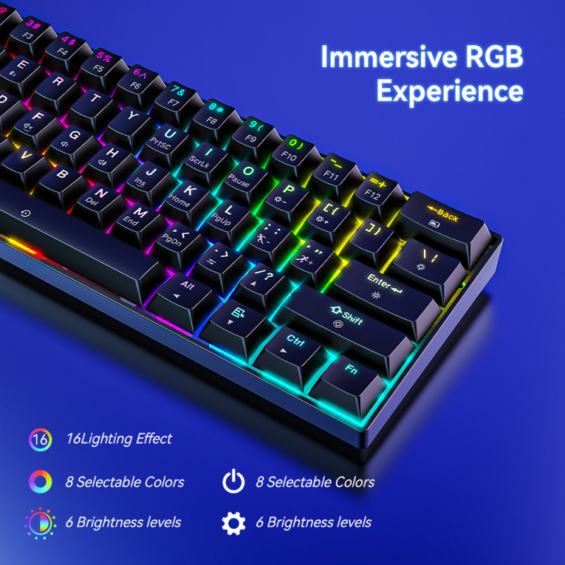 Keyboard Mekanik Tiga Mode Blu - Esports Gaming Uk ulasan dan harga