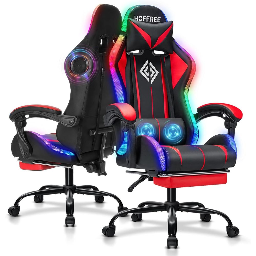 Kursi Gaming RGB dengan Speake - Rgb Gaming Chair ulasan dan harga