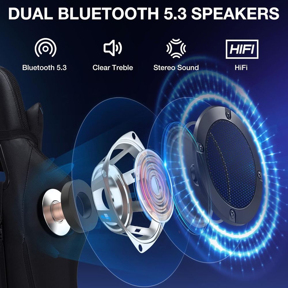 Kursi Gaming RGB dengan Speake - Rgb Gaming Chair ulasan dan harga