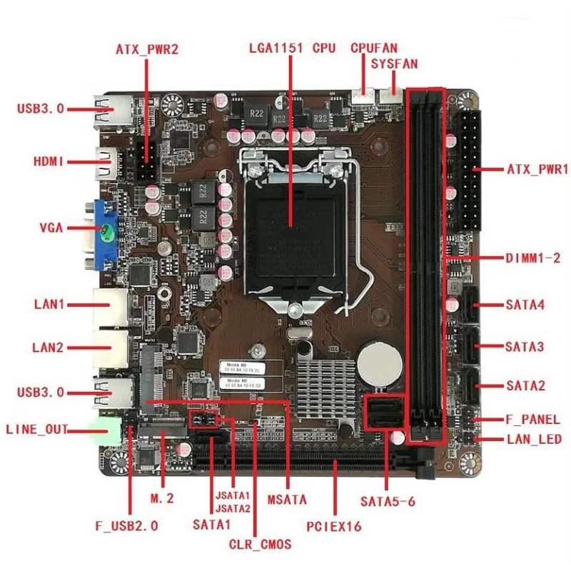 Motherboard Mini-ITX B365 LGA  - Intel Cpu Core I7 ulasan dan harga