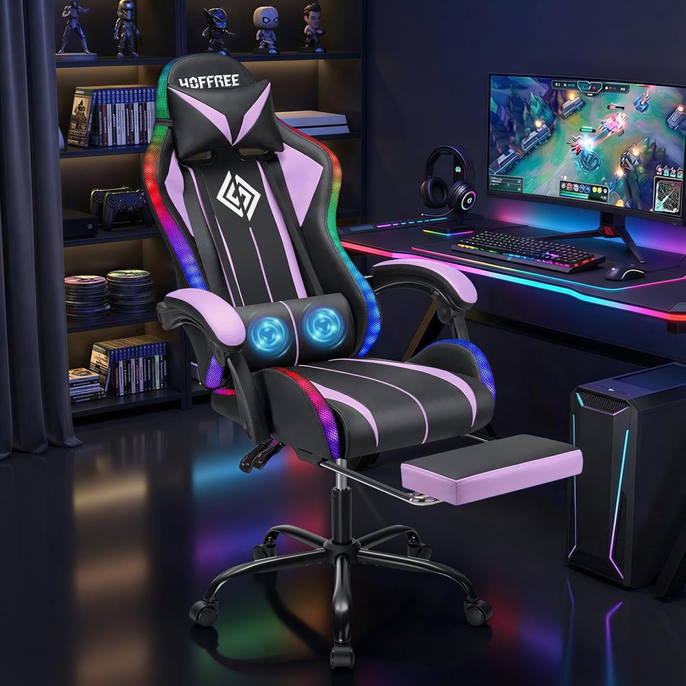 Kursi Gaming Ergonomis LED RGB - Rgb Gaming Chair ulasan dan harga