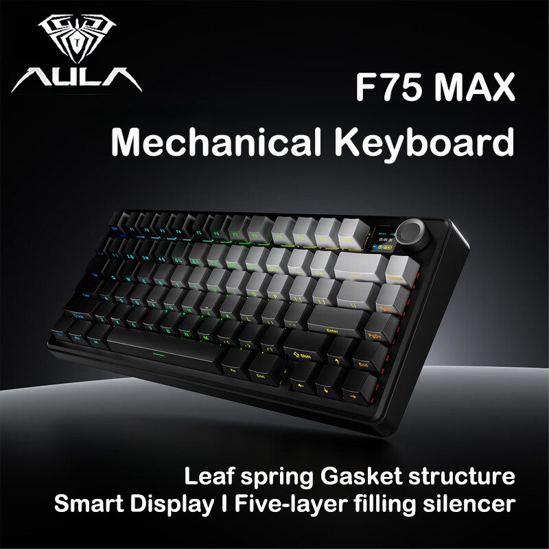 AULA F75 MAX 75% Tri-Mode Keyb - Esports Gaming Uk ulasan dan harga