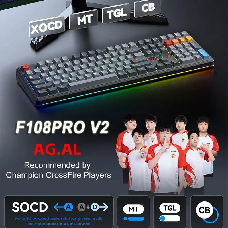 AULA F108 Pro V2 Keyboard Meka - Esports Gaming Uk ulasan dan harga
