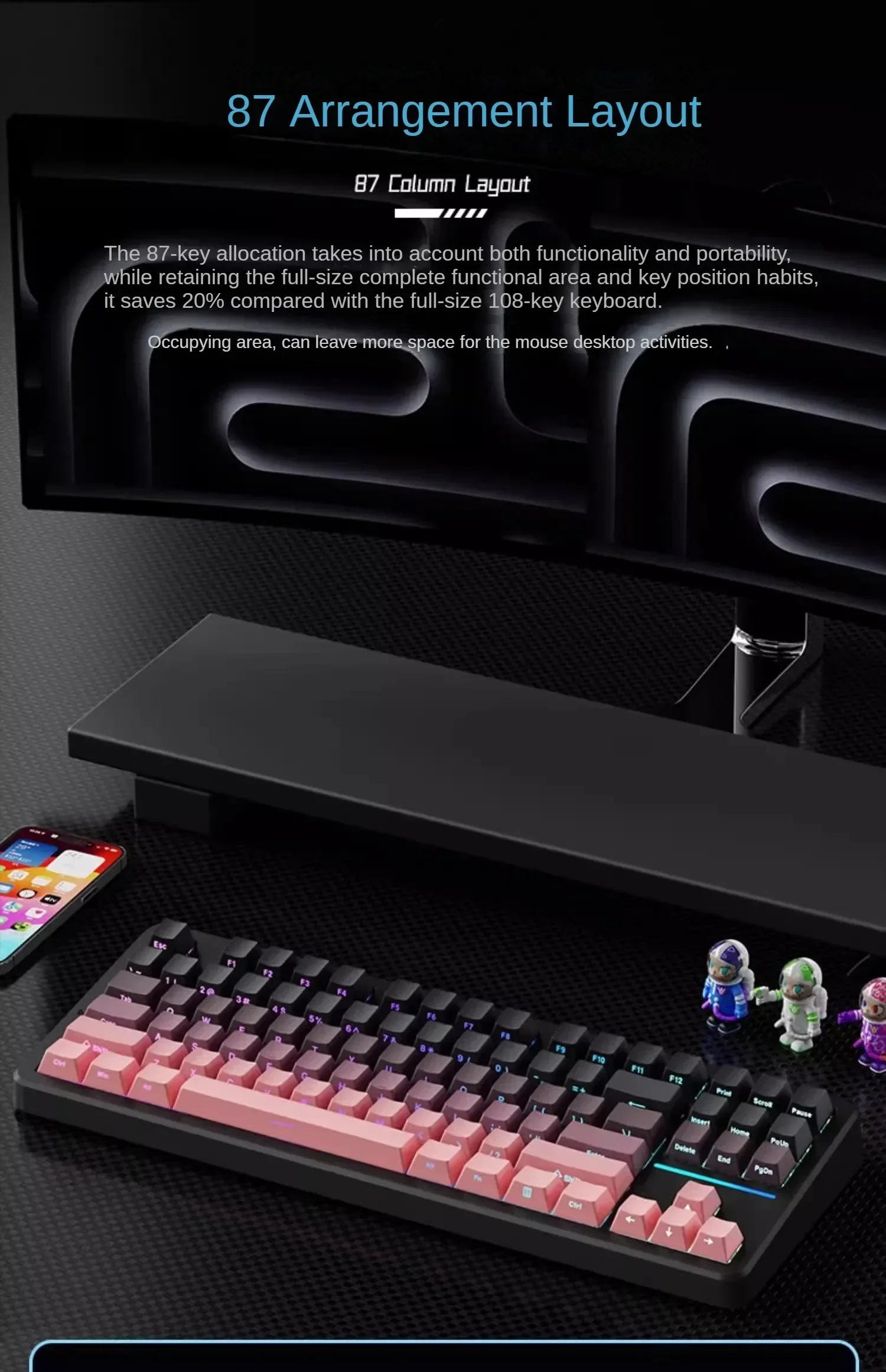 EWEADN X87 Silentteffect nuans - Esports Gaming Uk ulasan dan harga